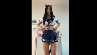 신음소리 내면서 아헤가오 하는 존예BJ