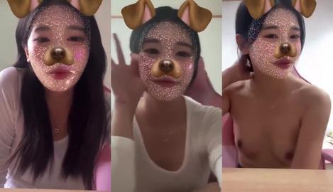 존예 강아지필터 인스타 라방