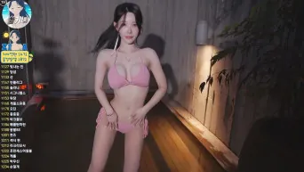 숲 여신급외모 ★ 지아 25.06.12 히노키탕 비키니